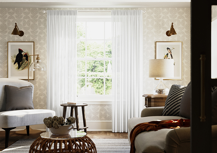Tanami Voile, White Dawn - Made to Measure Curtains - Image 3